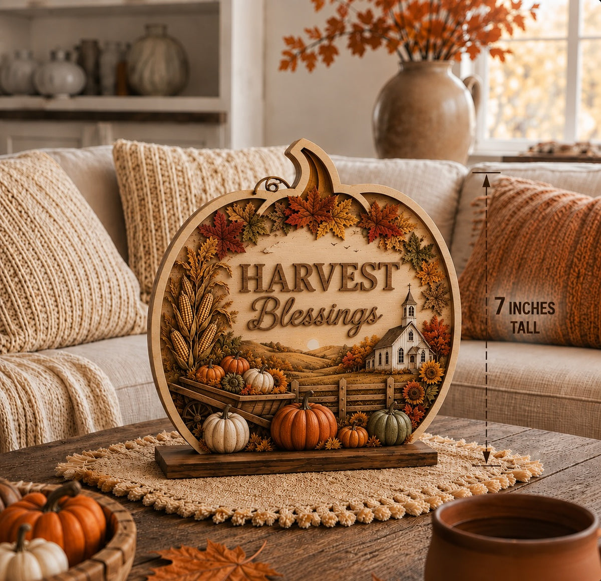 Harvest Blessings Pumpkin