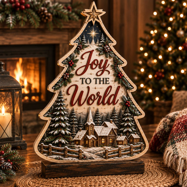 Joy to the World Christmas Tree
