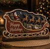 Happy Holidays Santa Sleigh