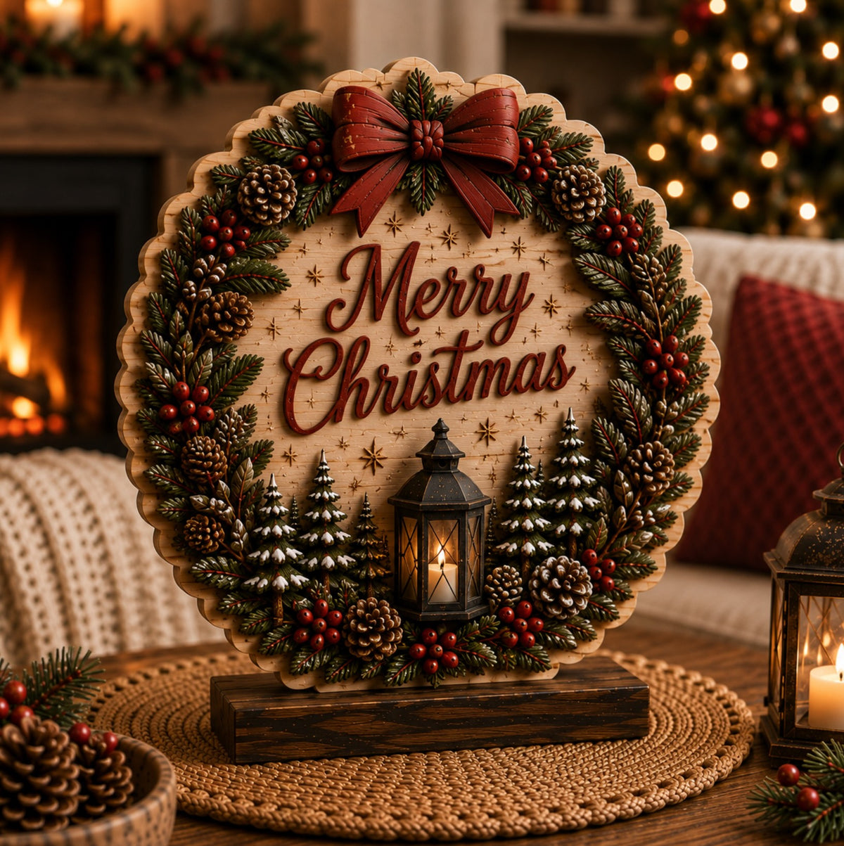 Merry Christmas Wreath